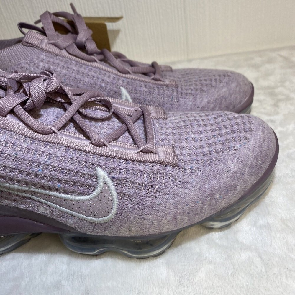 Nike Women's Purple Knit VaporMax Style Athletic Shoes - Picture 3 of 11